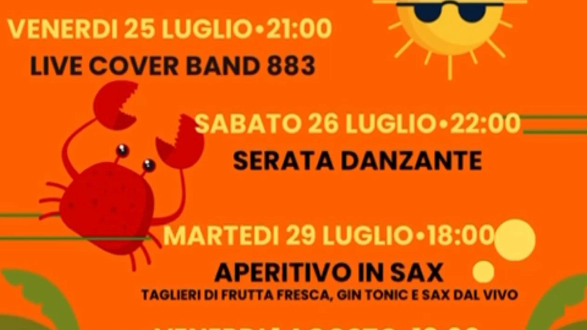 Castel Di Sangro: al Bar Pasticceria Serricchio impazza la voglia d’estate. Il programma completo degli eventi.
